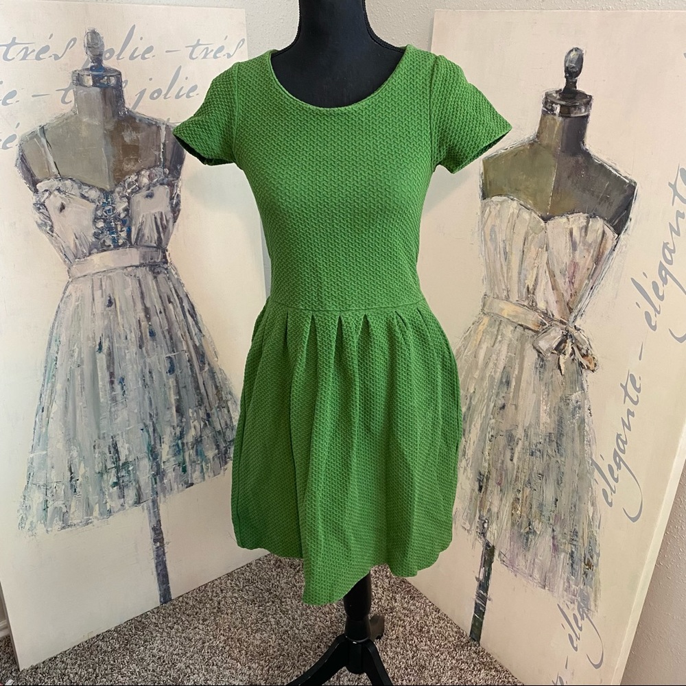 Ganni Green Dress